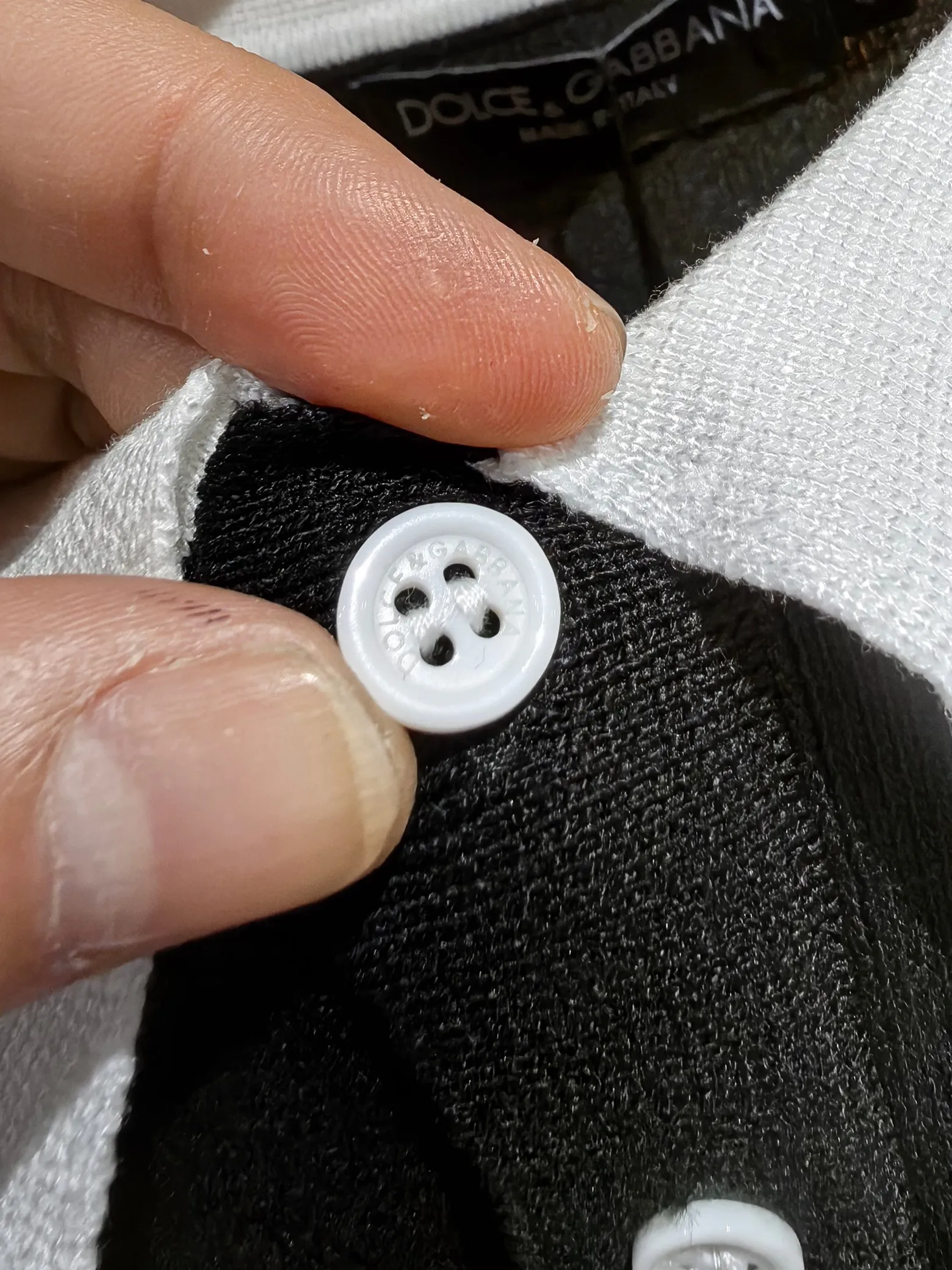 𝘿𝙊𝙇𝘾𝙀 & 𝙂𝘼𝘽𝘽𝘼𝙉𝘼 2025/ss New Arrival polo DG 14 Breathable Black White Sizes 46 48 50 52